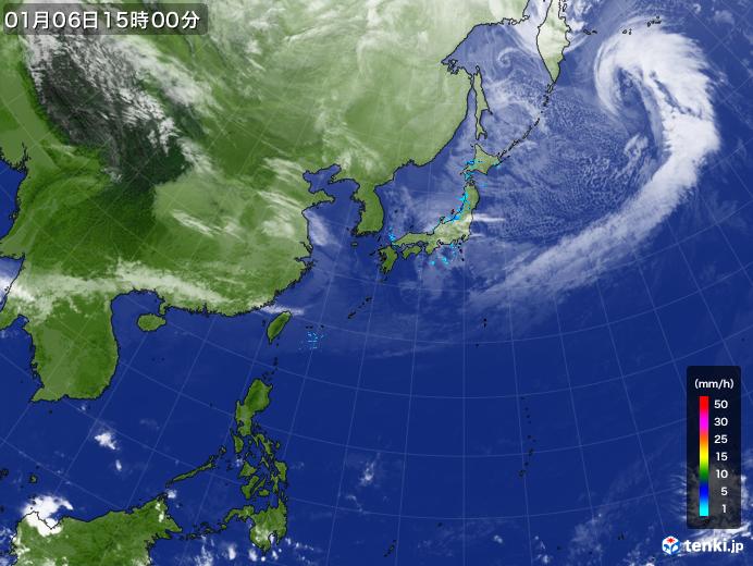 実況天気図(2019年01月06日)