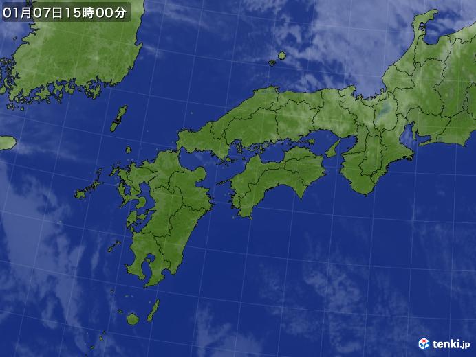 実況天気図(2019年01月07日)