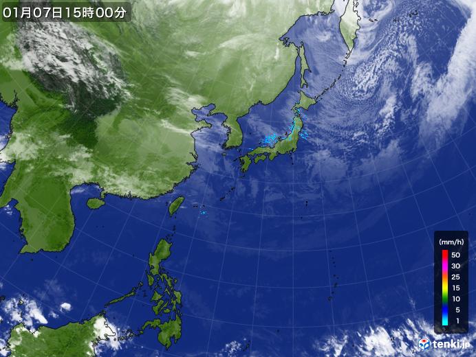 実況天気図(2019年01月07日)