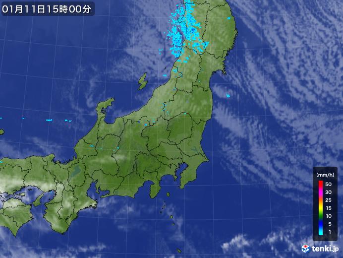 実況天気図(2019年01月11日)