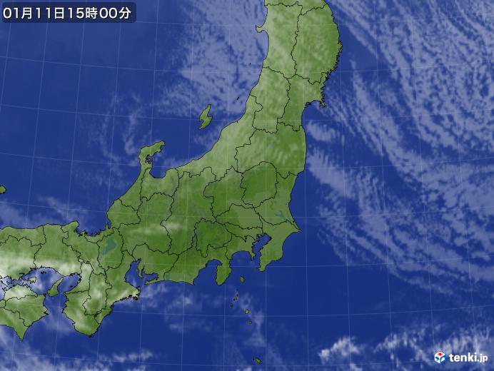 実況天気図(2019年01月11日)