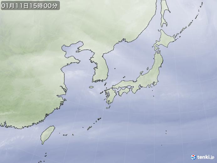 実況天気図(2019年01月11日)