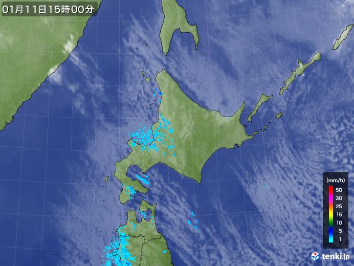 実況天気図(2019年01月11日)