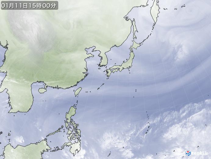 実況天気図(2019年01月11日)