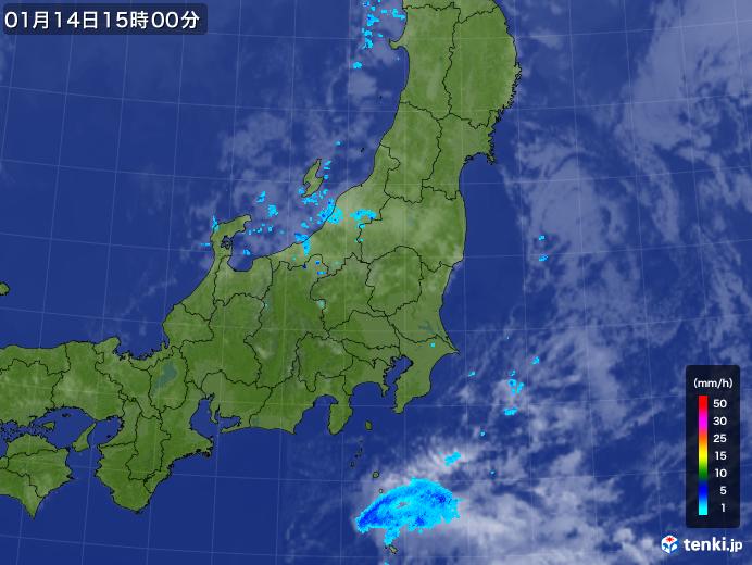 実況天気図(2019年01月14日)