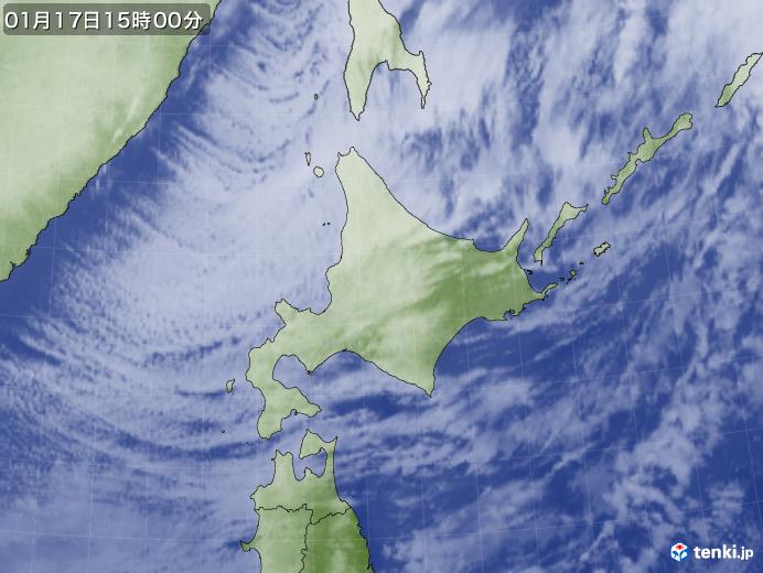 実況天気図(2019年01月17日)