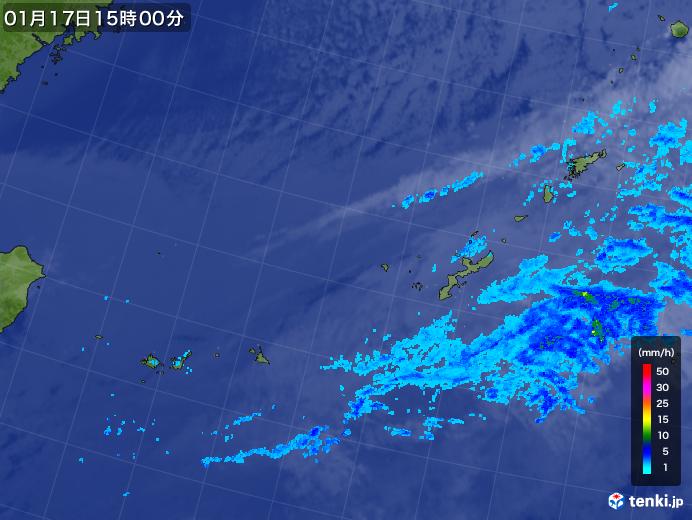 実況天気図(2019年01月17日)