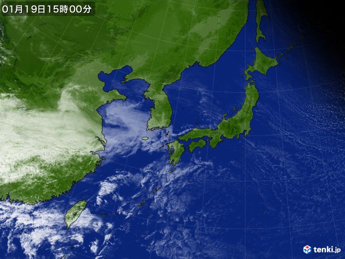 実況天気図(2019年01月19日)