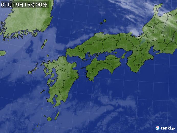 実況天気図(2019年01月19日)