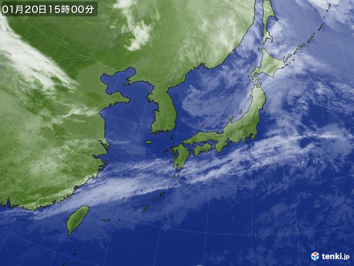 実況天気図(2019年01月20日)