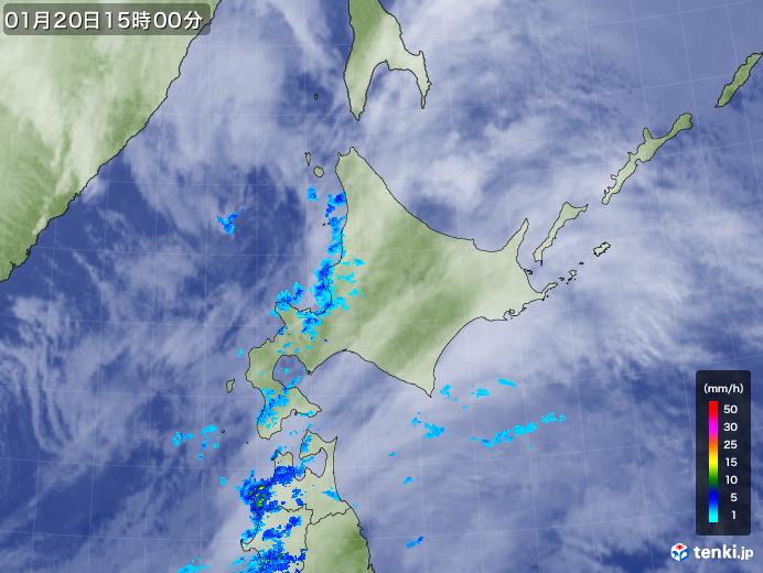 実況天気図(2019年01月20日)