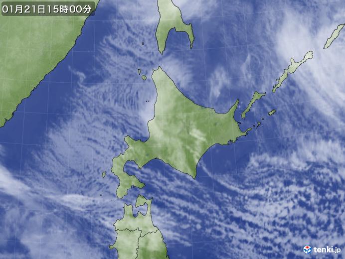 実況天気図(2019年01月21日)