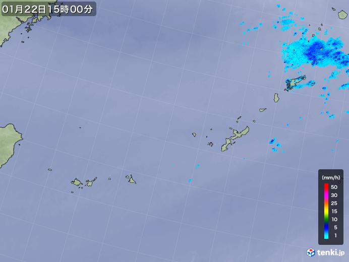 実況天気図(2019年01月22日)