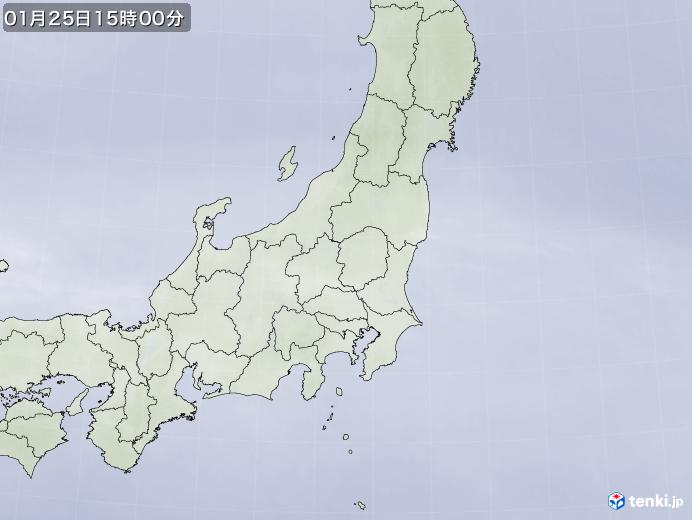 実況天気図(2019年01月25日)