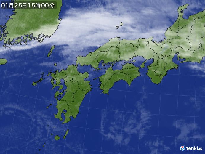 実況天気図(2019年01月25日)