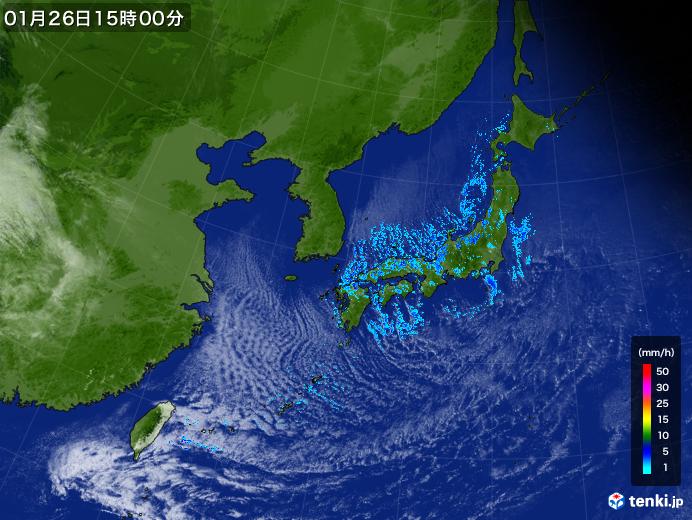 実況天気図(2019年01月26日)