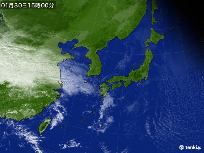 実況天気図(2019年01月30日)