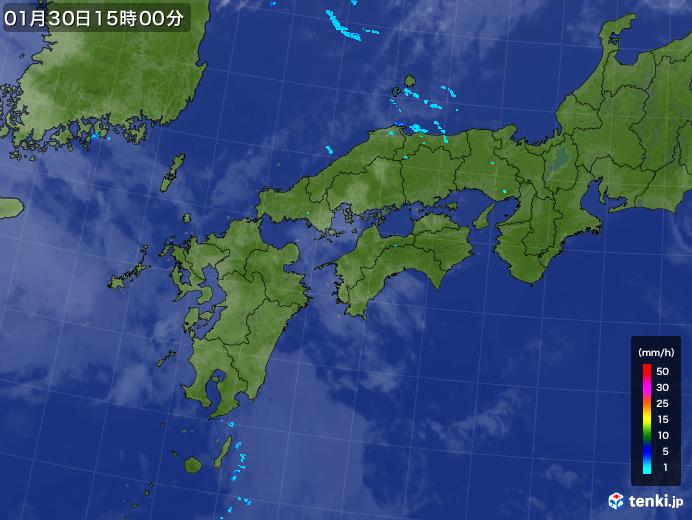 実況天気図(2019年01月30日)