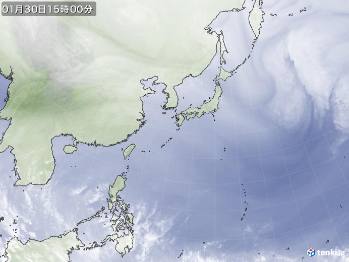 実況天気図(2019年01月30日)