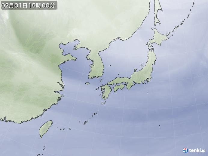 実況天気図(2019年02月01日)