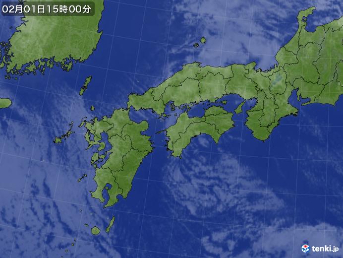 実況天気図(2019年02月01日)