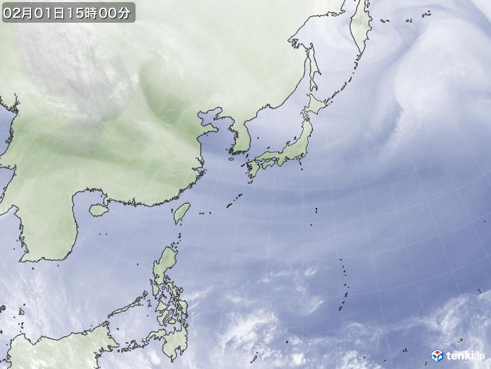 実況天気図(2019年02月01日)