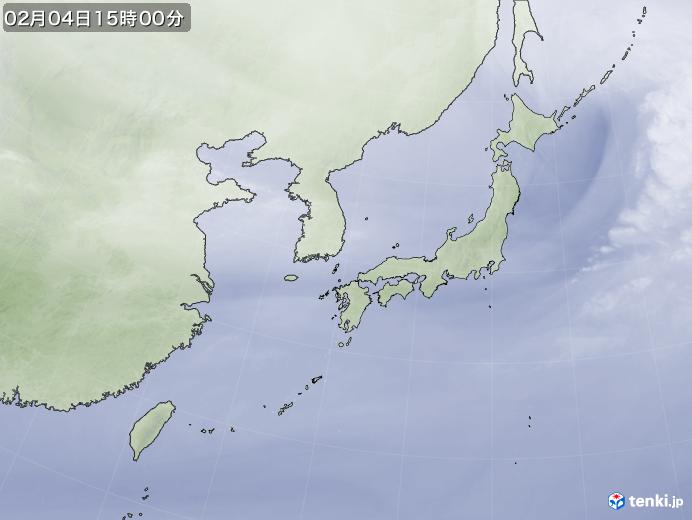 実況天気図(2019年02月04日)