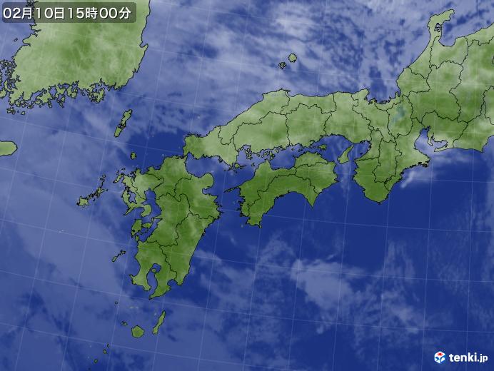 実況天気図(2019年02月10日)