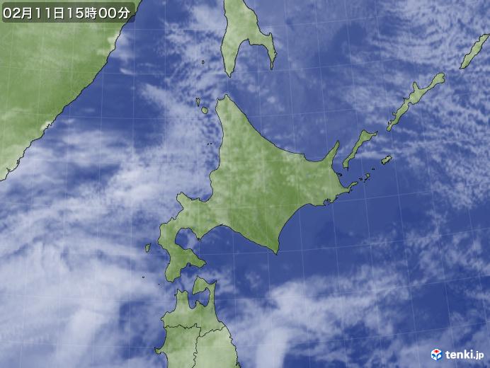 実況天気図(2019年02月11日)