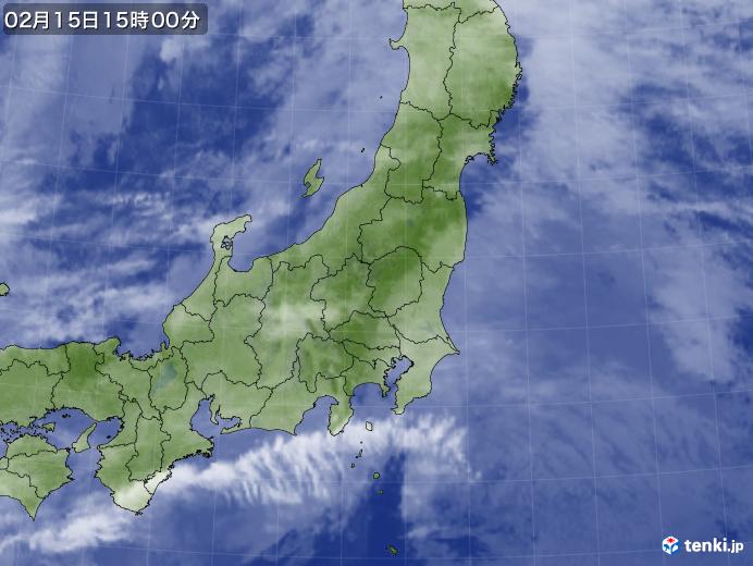 実況天気図(2019年02月15日)