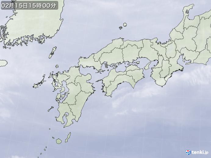 実況天気図(2019年02月15日)