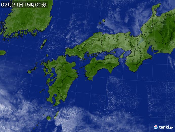 実況天気図(2019年02月21日)