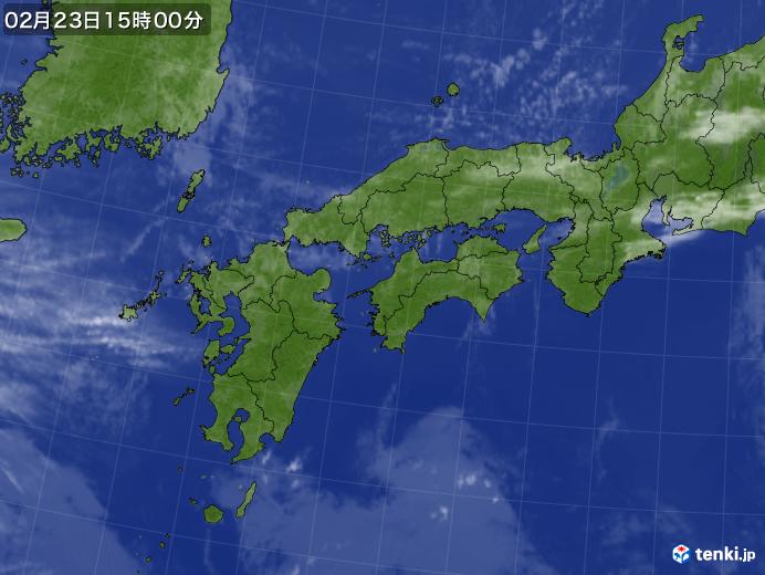 実況天気図(2019年02月23日)
