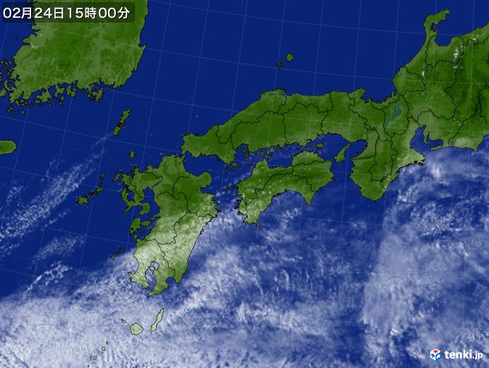 実況天気図(2019年02月24日)