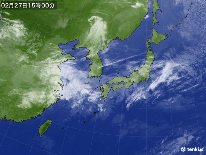 実況天気図(2019年02月27日)