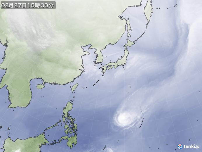 実況天気図(2019年02月27日)