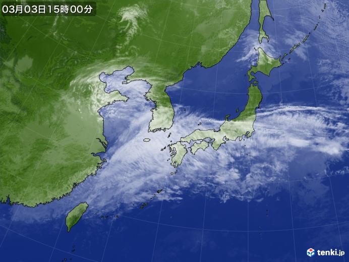 実況天気図(2019年03月03日)