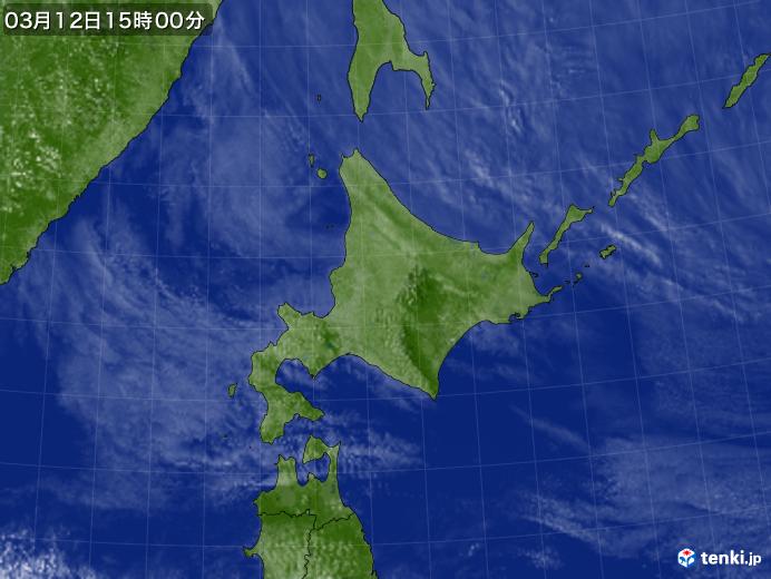 実況天気図(2019年03月12日)