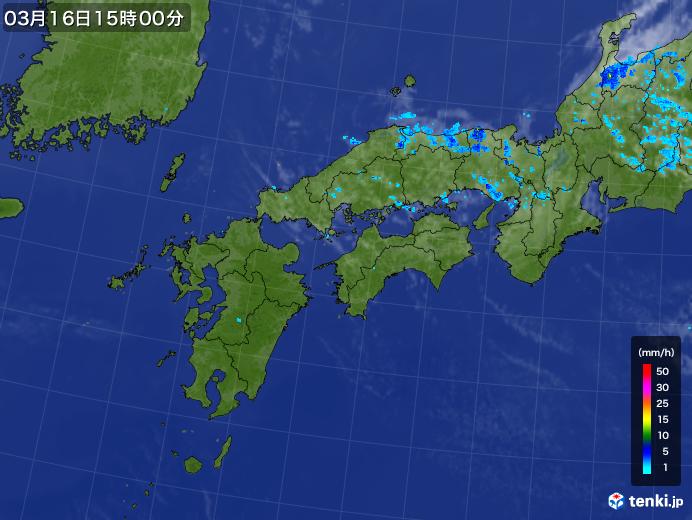 実況天気図(2019年03月16日)