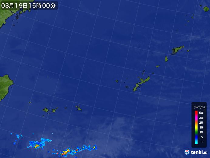 実況天気図(2019年03月19日)