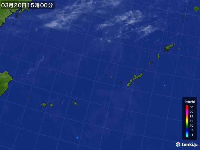 実況天気図(2019年03月20日)