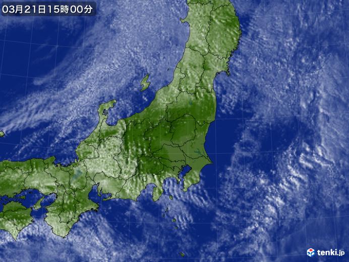 実況天気図(2019年03月21日)