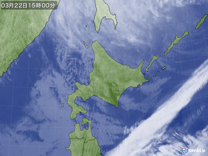 実況天気図(2019年03月22日)