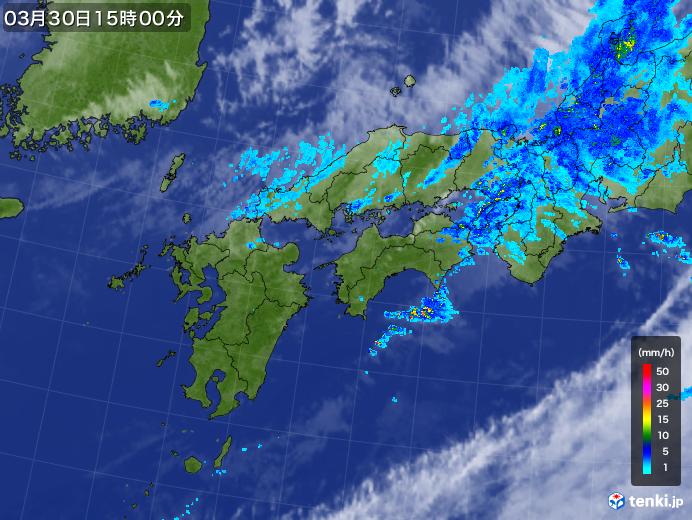 実況天気図(2019年03月30日)