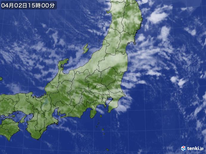 実況天気図(2019年04月02日)