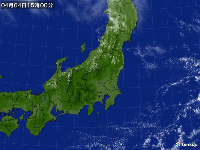 実況天気図(2019年04月04日)