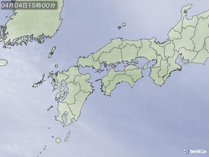 実況天気図(2019年04月04日)