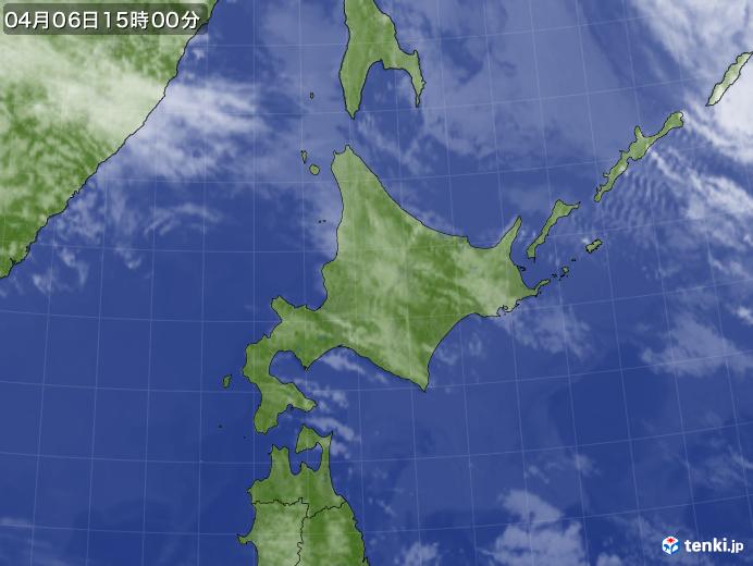 実況天気図(2019年04月06日)