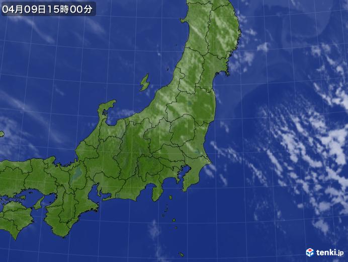 実況天気図(2019年04月09日)