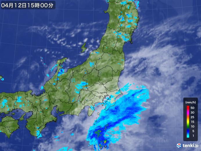 実況天気図(2019年04月12日)
